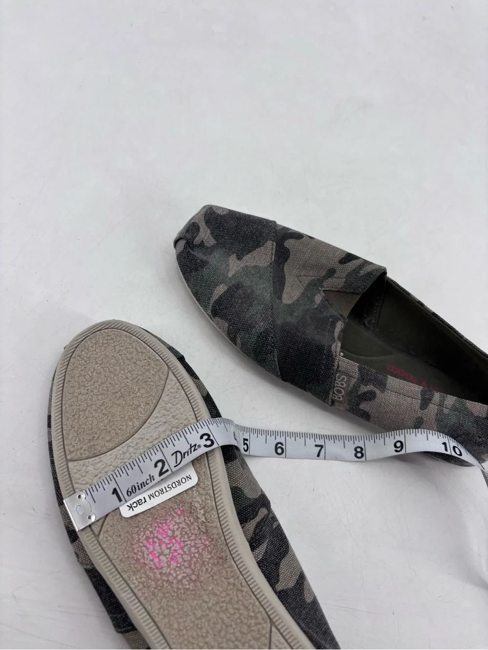 Bobs from Skechers NEW Alpargata Camo Print Memory Foam Slip On Loafers Flats
